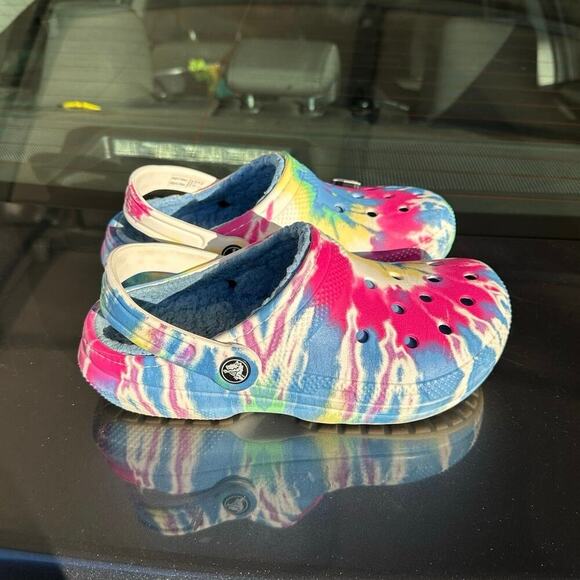 Crocs Classic Lined Tie Dye Clogs Unisex Clogs Size M4 W6‎ - Picture 5 of 14